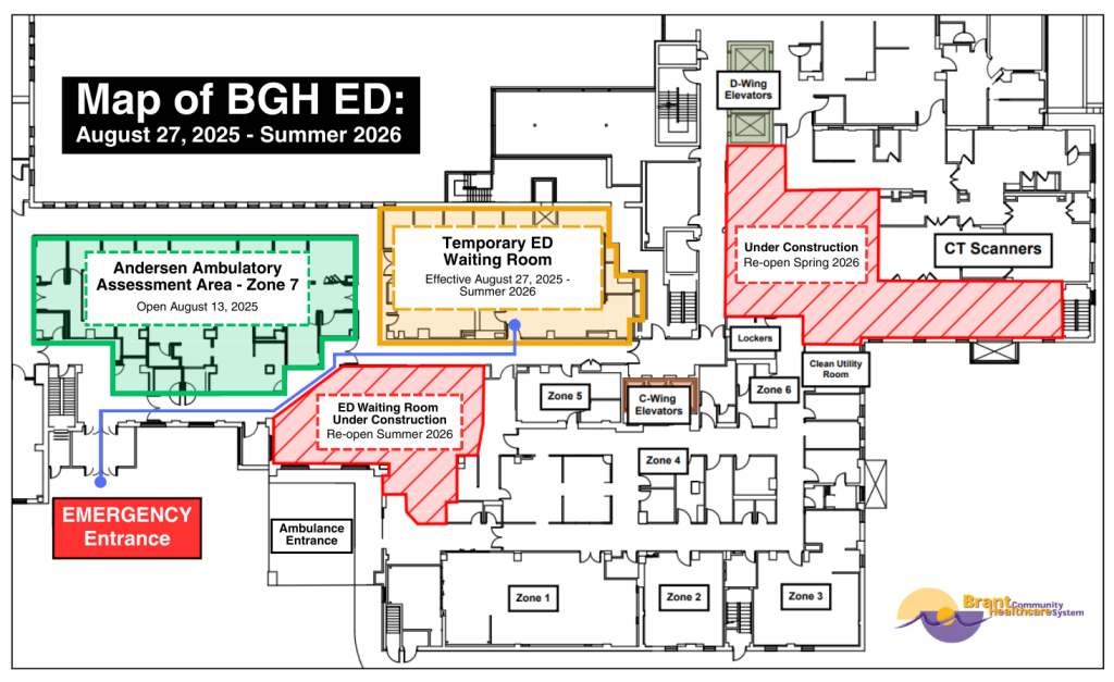 Map of BGH ED | August 27, 2025, until Summer 2026 Map of BGH ED | August 27, 2025, until Summer 2026