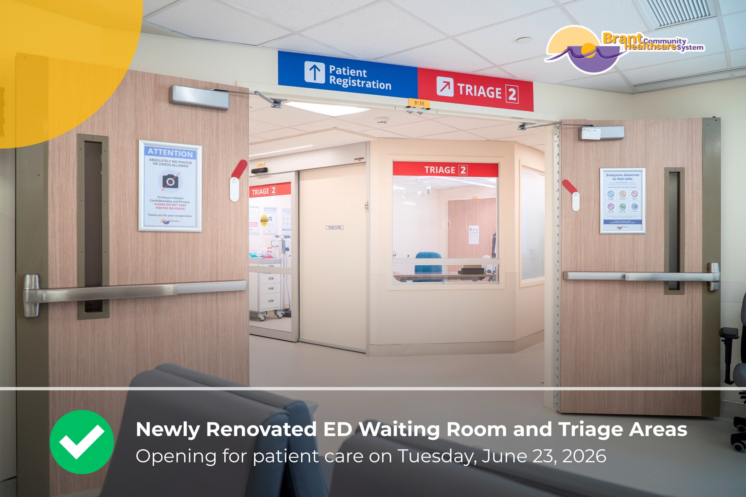 Newly Renovated ED Waiting Room and Triage Areas (Opening June 23) (4)