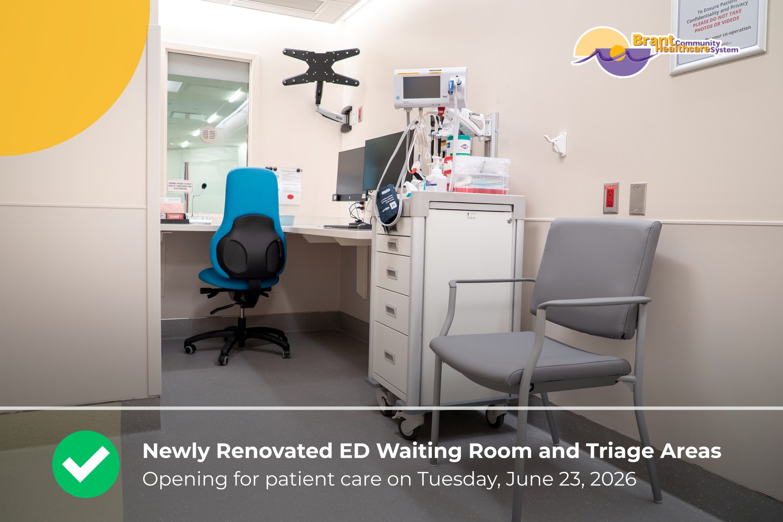 Newly Renovated ED Waiting Room and Triage Areas (Opening June 23) (7)