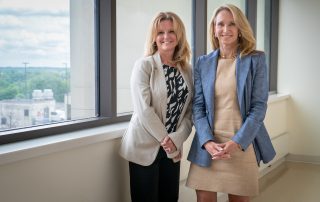 (Left) Dr. Kim Ann Laush, Chair of the BCHS Board of Directors, and (Right) Bonnie Camm, BCHS President and CEO.